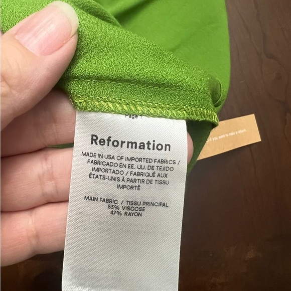 NWT Reformation Tasha Halter Dress in Saguaro Green – Size 0 - Picture 6 of 8